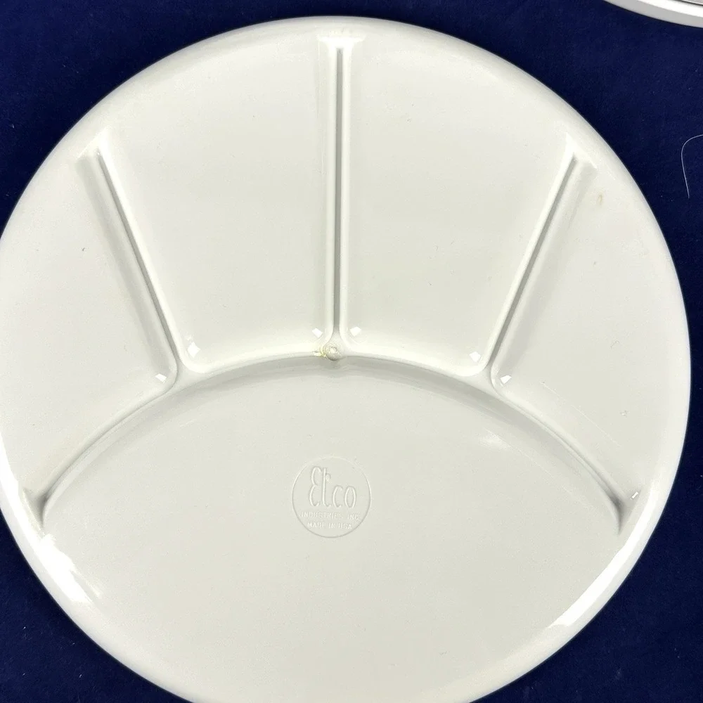 VTG Gourmet International White Divided Sushi Fondue 9